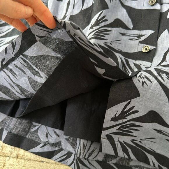 Brooks Brothers Linen NWT Leaf Print Skirt Size 6 - Picture 3 of 5